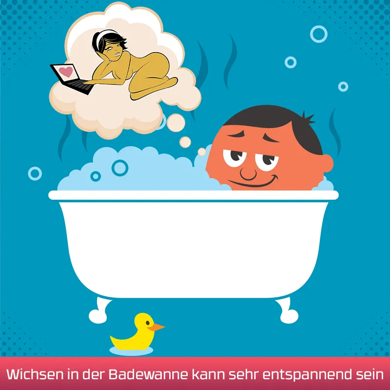 Wichsen in der Badewanne kann sehr entspannend sein